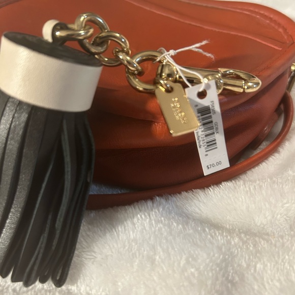 Coach black leather tassel bag charm. NWT. BAG NOT INCLUDED - Picture 2 of 4